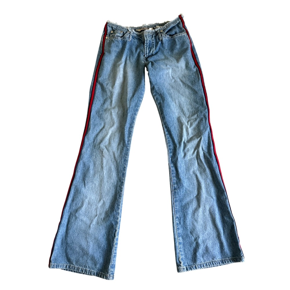 Vintage Y2K Paris Blues Originals Low Rise Boot Jeans Womens 3 Raw Hem Grunge